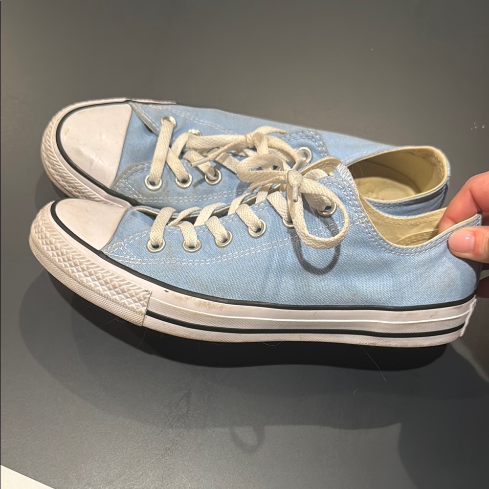 Light Blue Canvas Sneakers